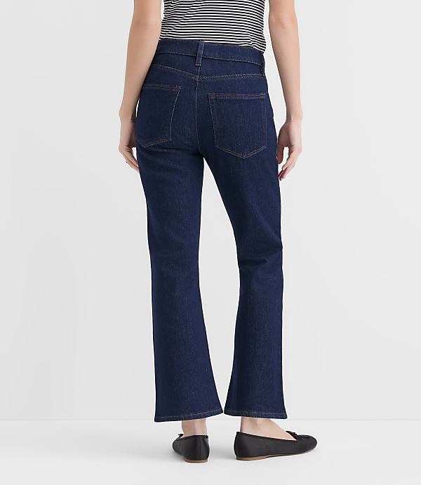 Rivete Petite High Rise Kick Crop Jeans in Nova Wash