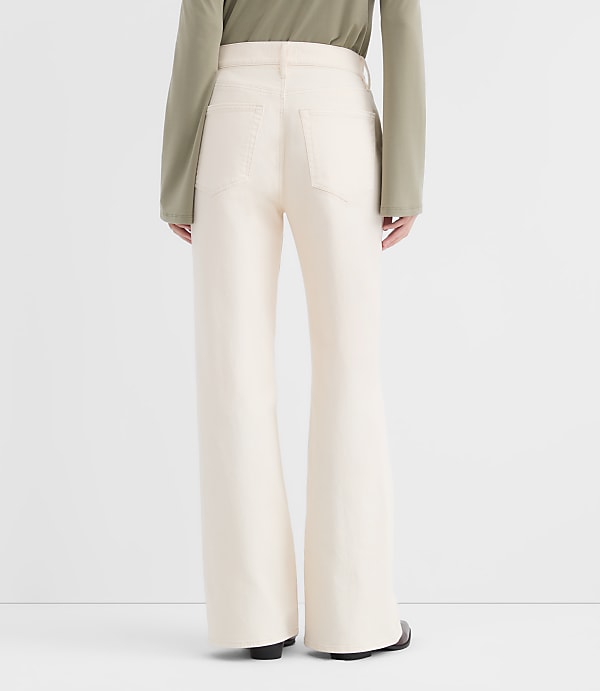 Rivete Tall High Rise Wide Leg Jeans in Ivory
