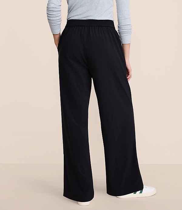 Petite Lou & Grey Zip Hem Wanderweave Zip Wide Leg Pants