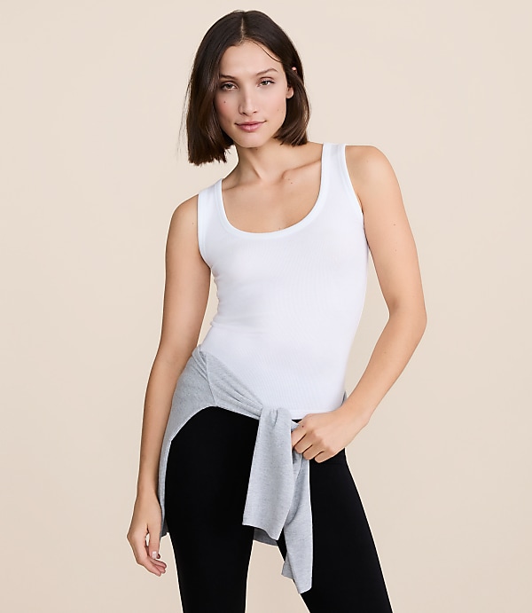 Petite Lou & Grey Ribbed Tank Top