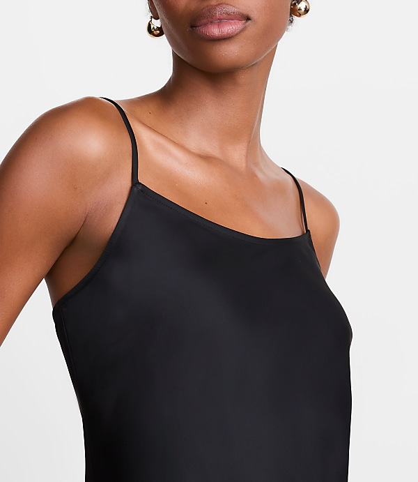Petite LOFT Versa Satin Maxi Slip Dress
