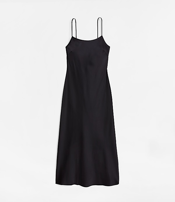 Petite LOFT Versa Satin Maxi Slip Dress