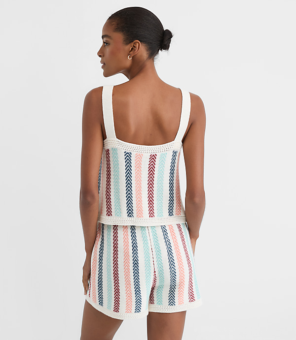 Petite LOFT Beach Chevron Stripe Tank Top