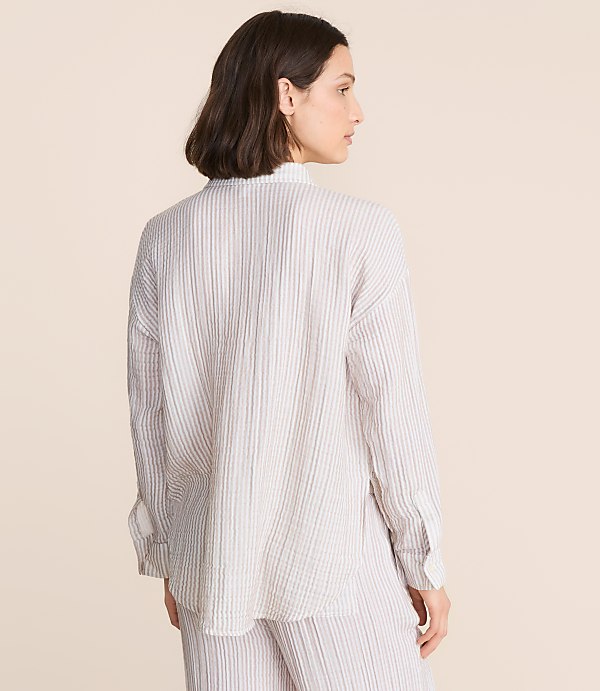 Petite Lou & Grey Striped Triple Cloth Shirt