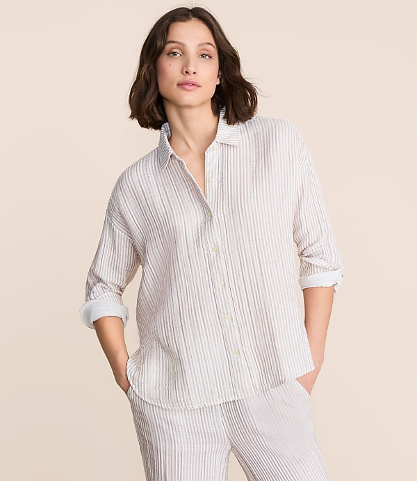 Lou & Grey Striped Triple Cloth Shirt