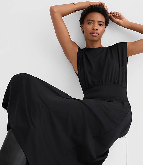 Cap Sleeve Maxi Pocket Dress
