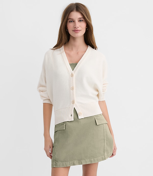 Petite Dolman V-Neck Cardigan