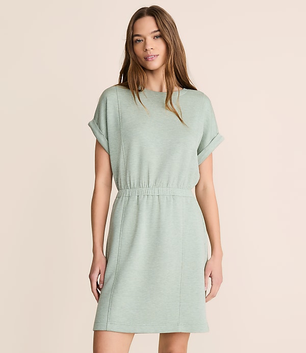 Petite Lou & Grey Heathered Scubasoft Mini Pocket Dress