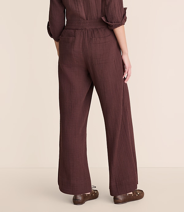 Petite Lou & Grey Triple Cloth Wide Leg Pants