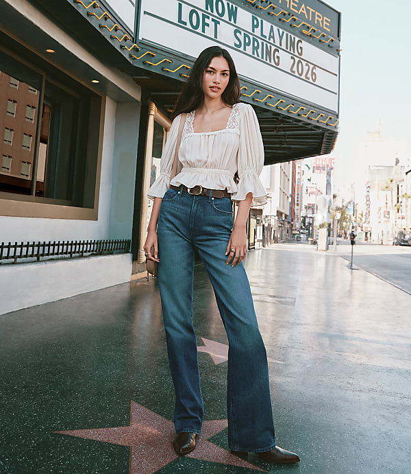Rivete Mid Rise Relaxed Straight Jeans in Dark Wash