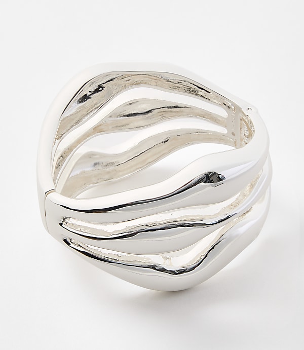Sculpted Metallic Cuff Bracelet