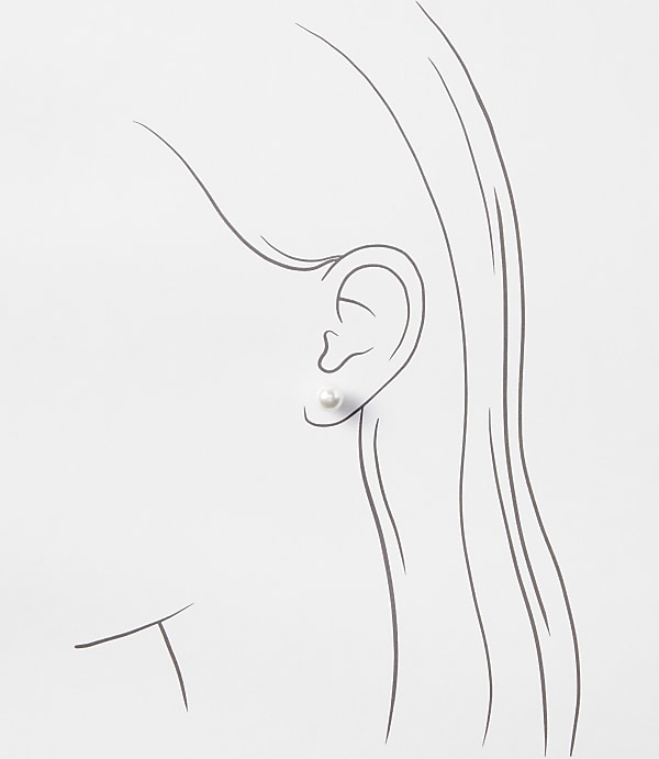 Pearlized Stud Earrings