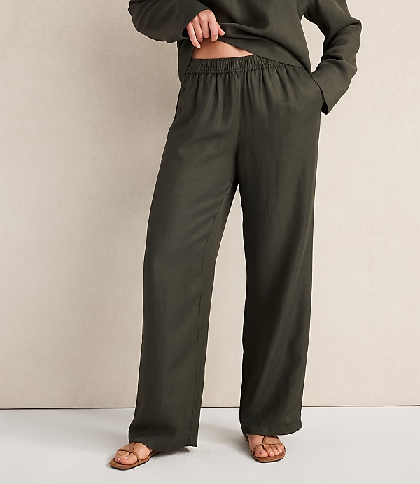 Haven Well Within Viscose Linen Wide Leg Pants