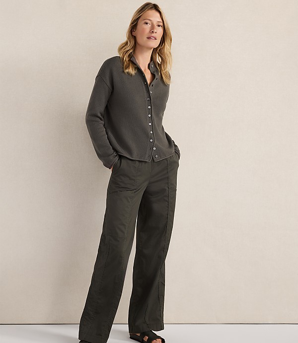 Haven Well Within Organic Cotton Roll Neck Cardigan