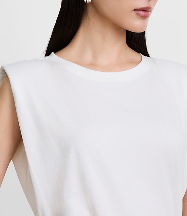 Petite LOFT Versa Cap Sleeve Jersey Top