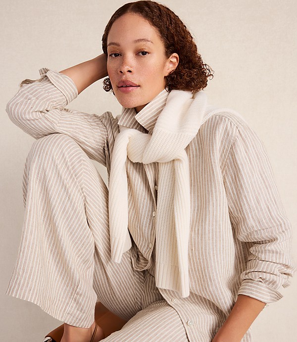 Haven Well Within The Daily Shirt in Everweave Linen Stripe