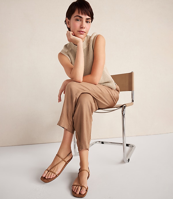 Haven Well Within Leather T-Strap Sandals