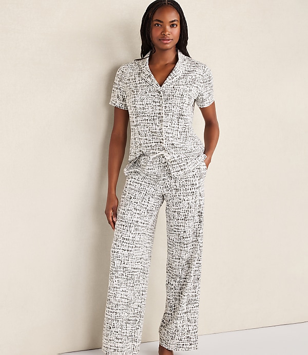 Haven Well Within Organic Cotton Jersey Muted Floral Pajama Pants