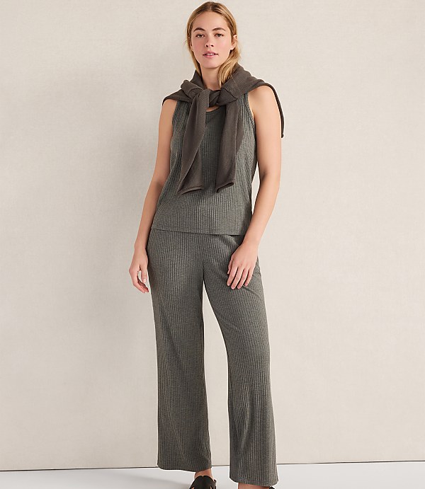 Haven Well Within Drapey Rib Knit Scoop Neck Tank