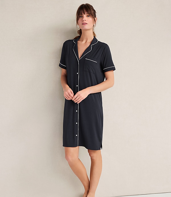 Haven Well Within Calm & Cool Notch Collar Sleep Dress