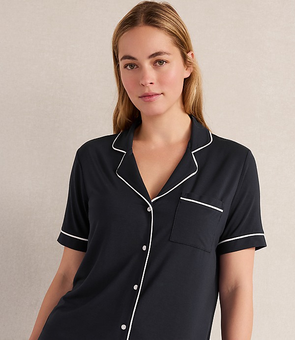 Haven Well Within Calm & Cool Notch Collar Pajama Top