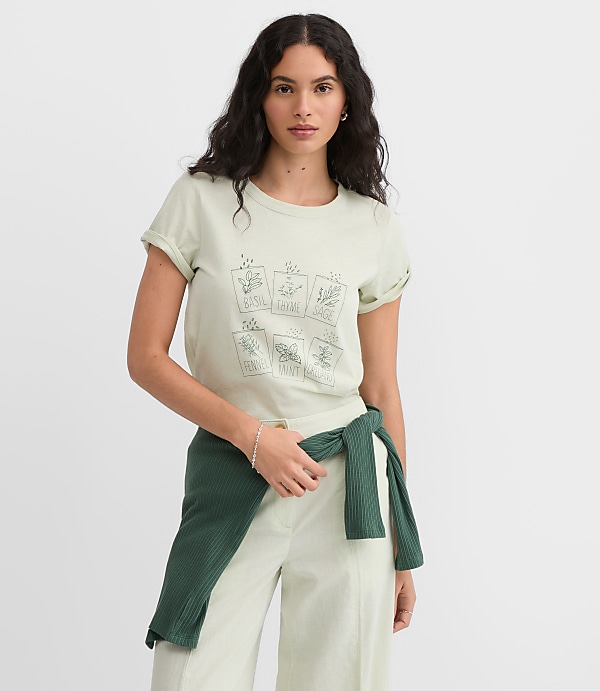 Petite Herb Garden Everyday Crew Tee