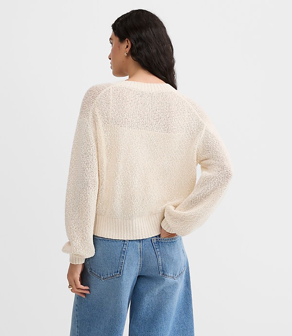 Marled V-Neck Cardigan