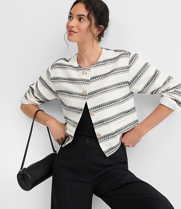 Striped Tweed Jacket