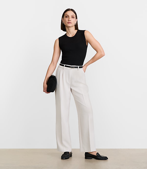 LOFT Versa Ribbed Sleeveless Sweater