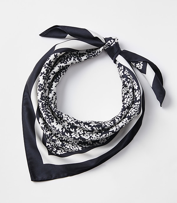 Floral Cluster Square Scarf