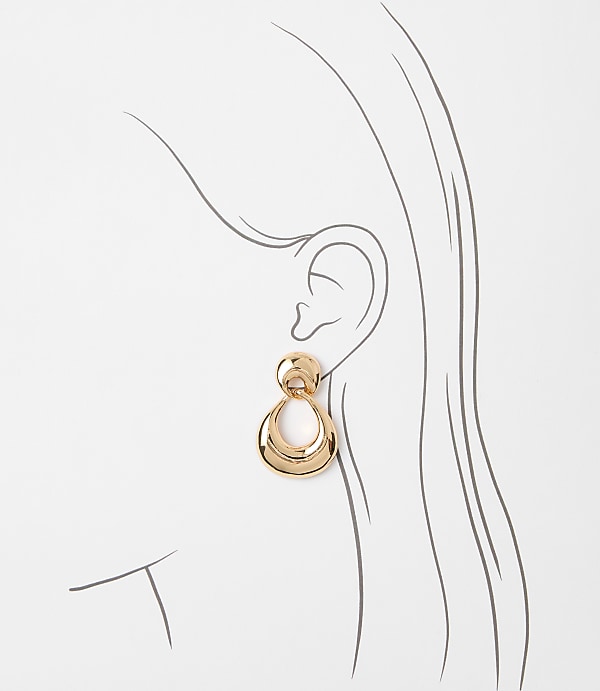 Molded Chunky Hoop Earrings
