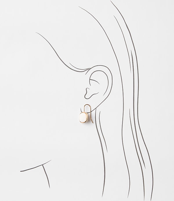 Mother Of Pearl Square Earrings