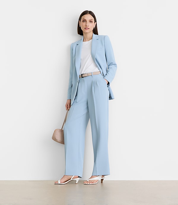 LOFT Versa Crepe Drape Relaxed Blazer
