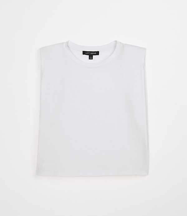 Petite LOFT Versa Cap Sleeve Jersey Top