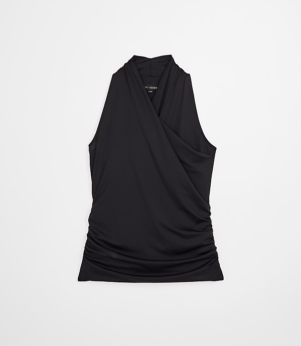 Petite LOFT Versa 360 Knit Crossover Halter Top