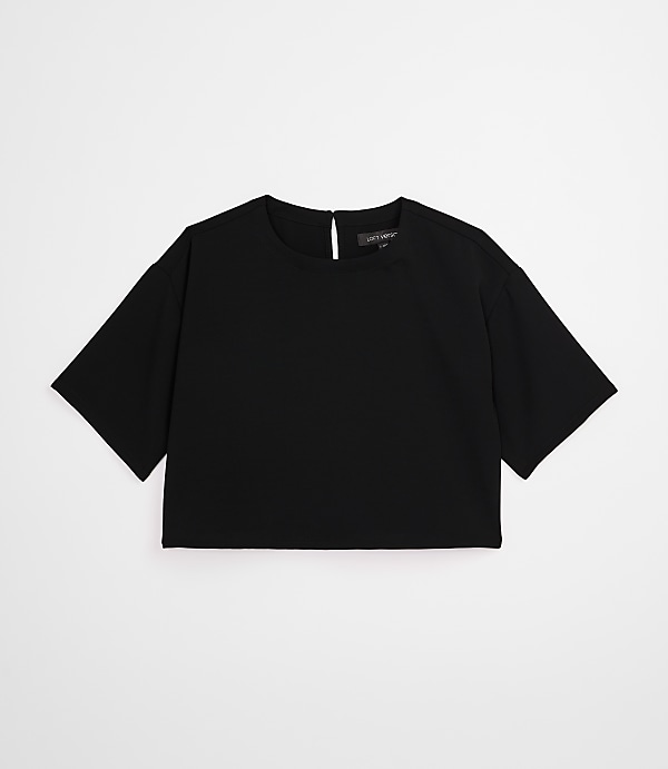 LOFT Versa Crepe Drape Relaxed Tee