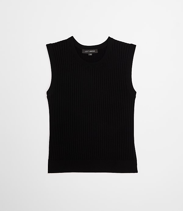 LOFT Versa Ribbed Sleeveless Sweater