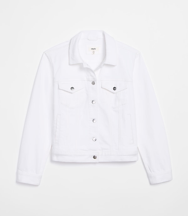 Denim Trucker Jacket in White