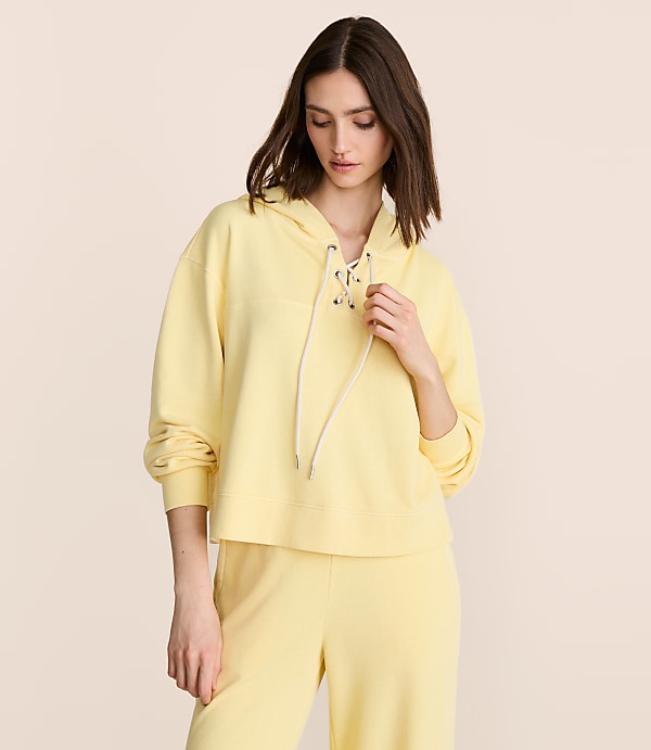 Lou & Grey Terrysoft Lace Up Hoodie