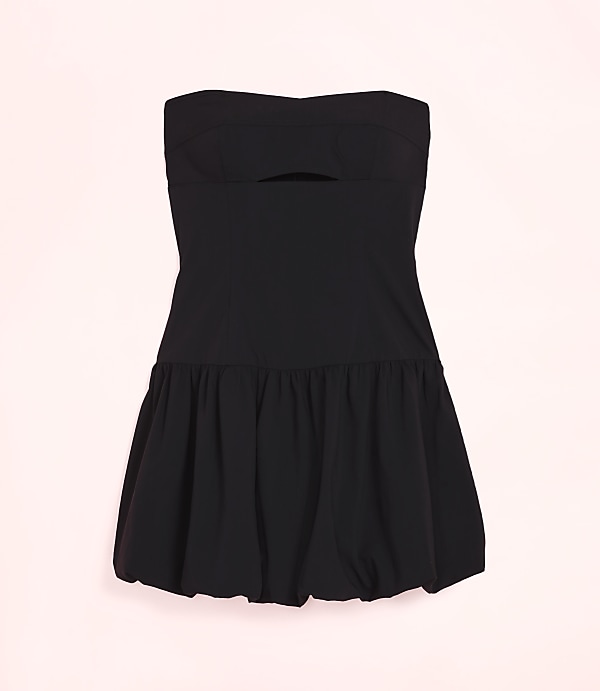 Lately Cutout Bubble Strapless Mini Dress