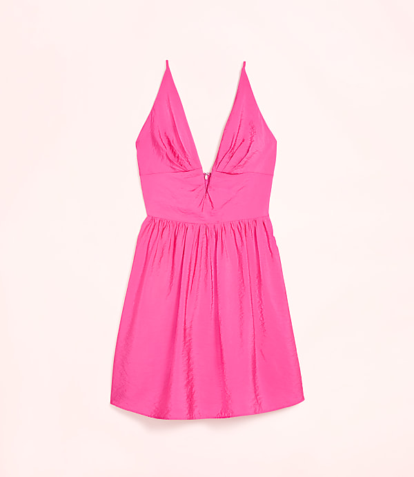 Lately V-Neck Flare Mini Dress