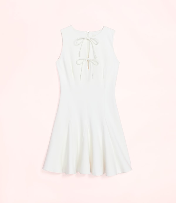 Lately Bow Flare Mini Dress