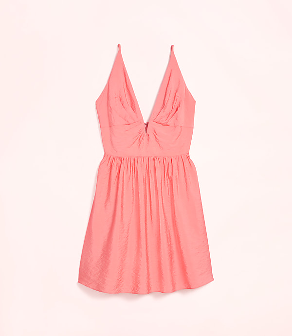 Lately V-Neck Flare Mini Dress