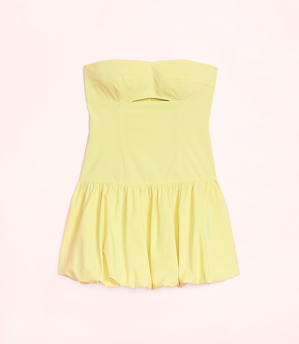 Lately Cutout Bubble Strapless Mini Dress