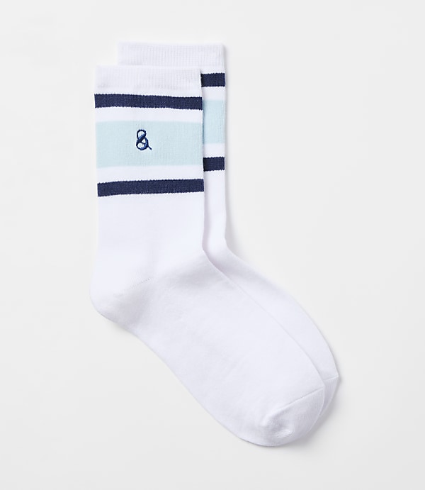 Lou & Grey Striped Varsity Ankle Socks