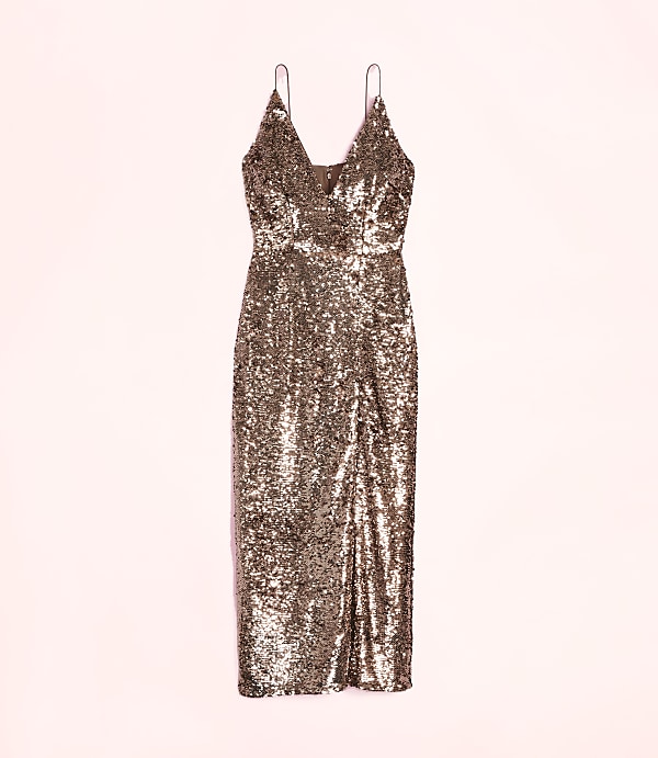 Lately Sequin V-Neck Gown