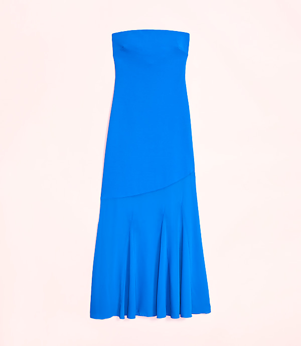 Lately Strapless Mixed Media Gown