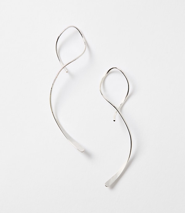 Swirl Pull Through Drop Earrings
