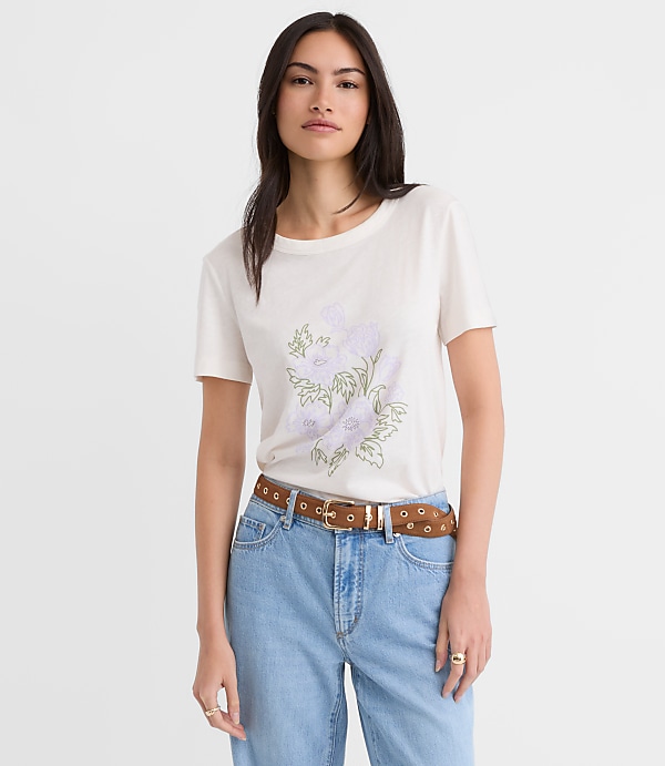 Floral Everyday Crew Tee