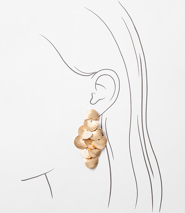 Hammered Chandelier Earrings